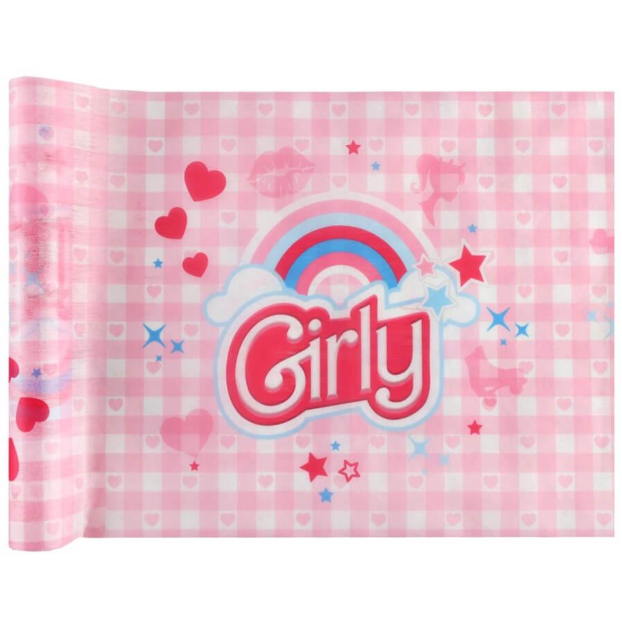 8772 chemin de table anniversaire poupee girly rose