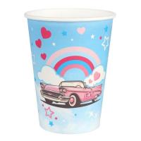 8775 gobelet carton poupee girly rose anniversaire fille