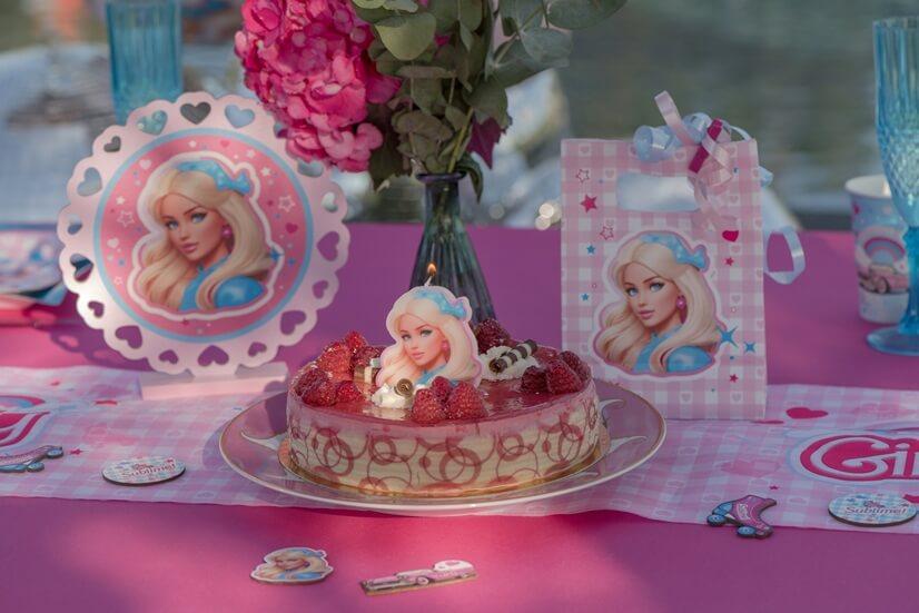 8780 bougie anniversaire poupee girly pour decoration gateau