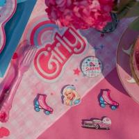 8781 confettis de table decoratif en bois poupee girly anniversaire fille