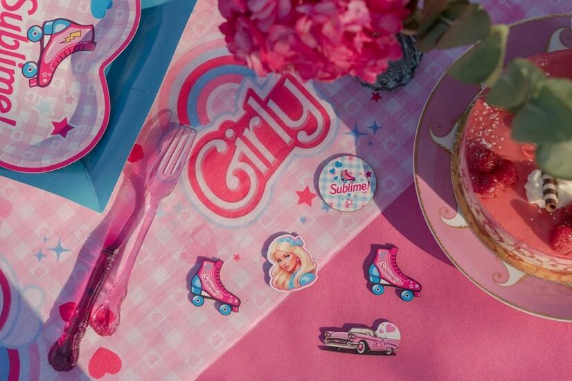 8781 confettis de table decoratif en bois poupee girly anniversaire fille