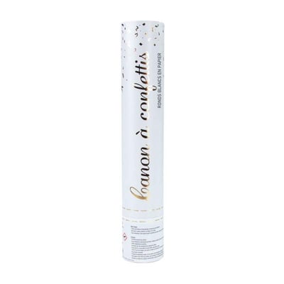 87882n30w boutique article de fete canon a confettis papier pastille blanche