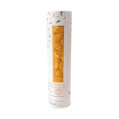 878g20 boutique article de fete pas de calais canon a confettis dore or mettallique papier rectangle