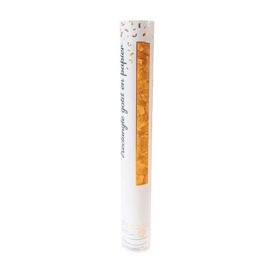 878g40 boutique article festif pas de calais canon a confettis dore or mettallique papier rectangle