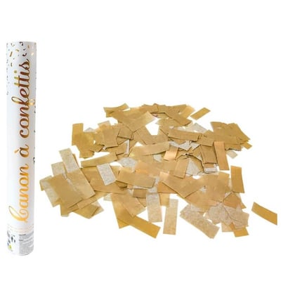 878g40 magasin article festif pas de calais canon a confettis dore or mettallique papier rectangle