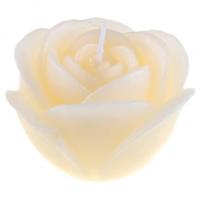 8815 bougie fleur rose ivoire