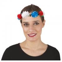 88180 couronne fleurs tricolore france bleu blanc et rouge