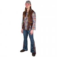 88361 taille s m deguisement costume adulte hippie annee 60 70