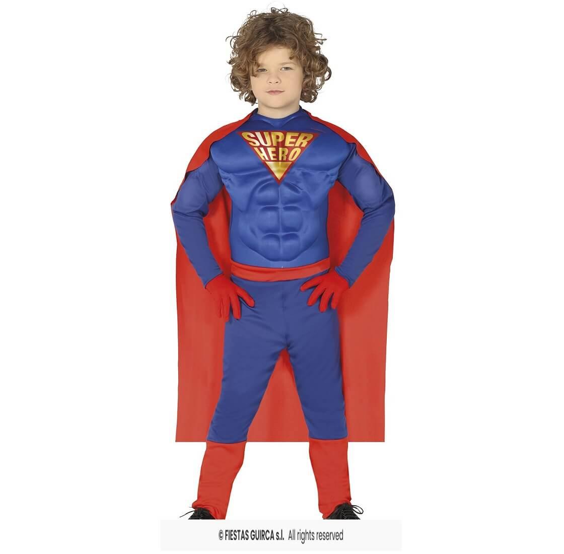 88489 taille 7 9 ans costume enfant super heros muscle