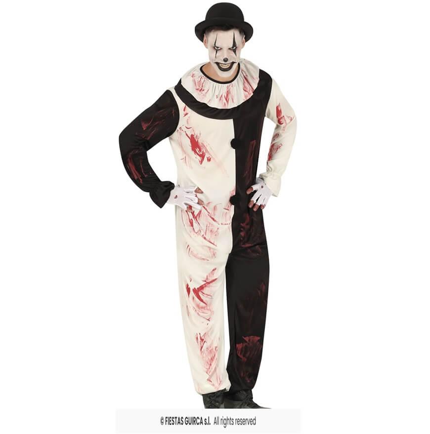 88914 taille m costume adulte clown halloween terrifiant art