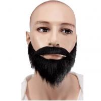 89216 accessoire de deguisement moustache et barbe noire adulte