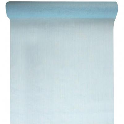 8997 decoration chemin de table bleu ciel mousseline