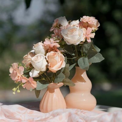 9006 boutique pas de calais vase verre fleur peche