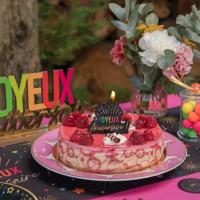 9021 decoration gateau bougie noire multicolore anniversaire