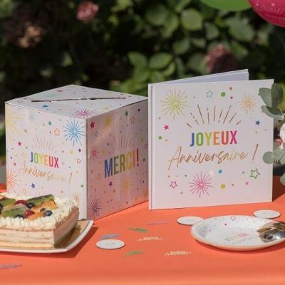 9030 livre dor joyeux anniversaire blanc multicolore