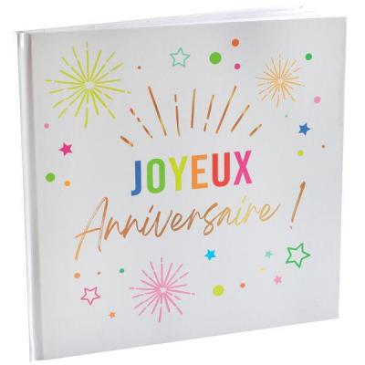 9030 livre dor joyeux anniversaire blanc multicolore