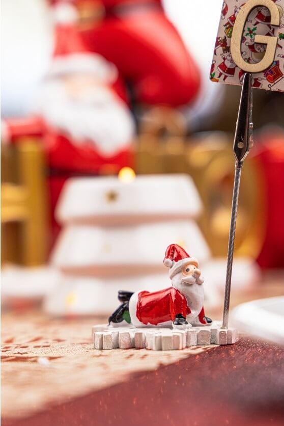 90460 decoration marque place pere noel sur flocon de neige