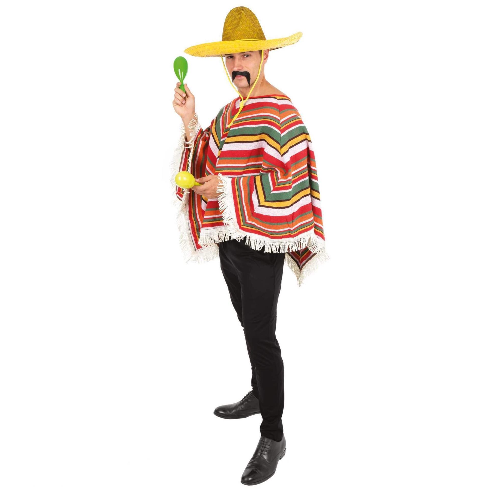 91224 costume adulte poncho mexicain