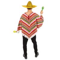 91224 degusiement costume adulte poncho mexicain
