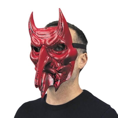 91265014 magasin pas de calais accessoire deguisement masque adulte halloween belzebuth demon