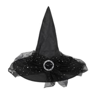 9129 boutique pas de calais accessoire halloween chapeaux sorciere noire broche tulle