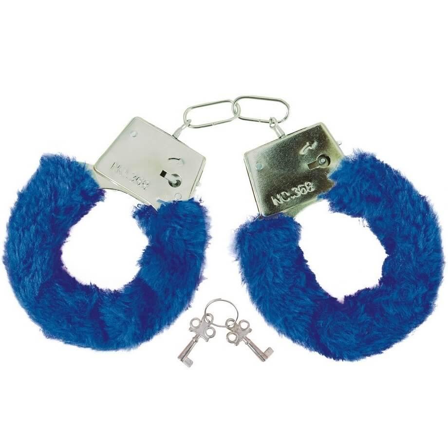 91291 menottes avec fourrure bleue