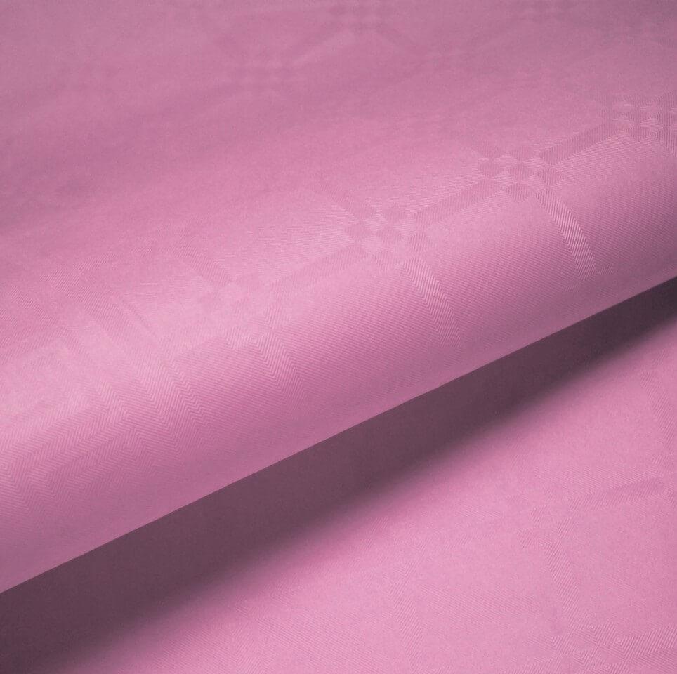 9282 rouleau nappe papier damassee rose 6m