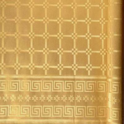 1 Rouleau nappe damassée dorée or métallisée en papier 5m x 1.18m REF/9508 (Uniquement en retrait magasin)