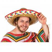 95417 chapeau mexicain sombrero multicolore