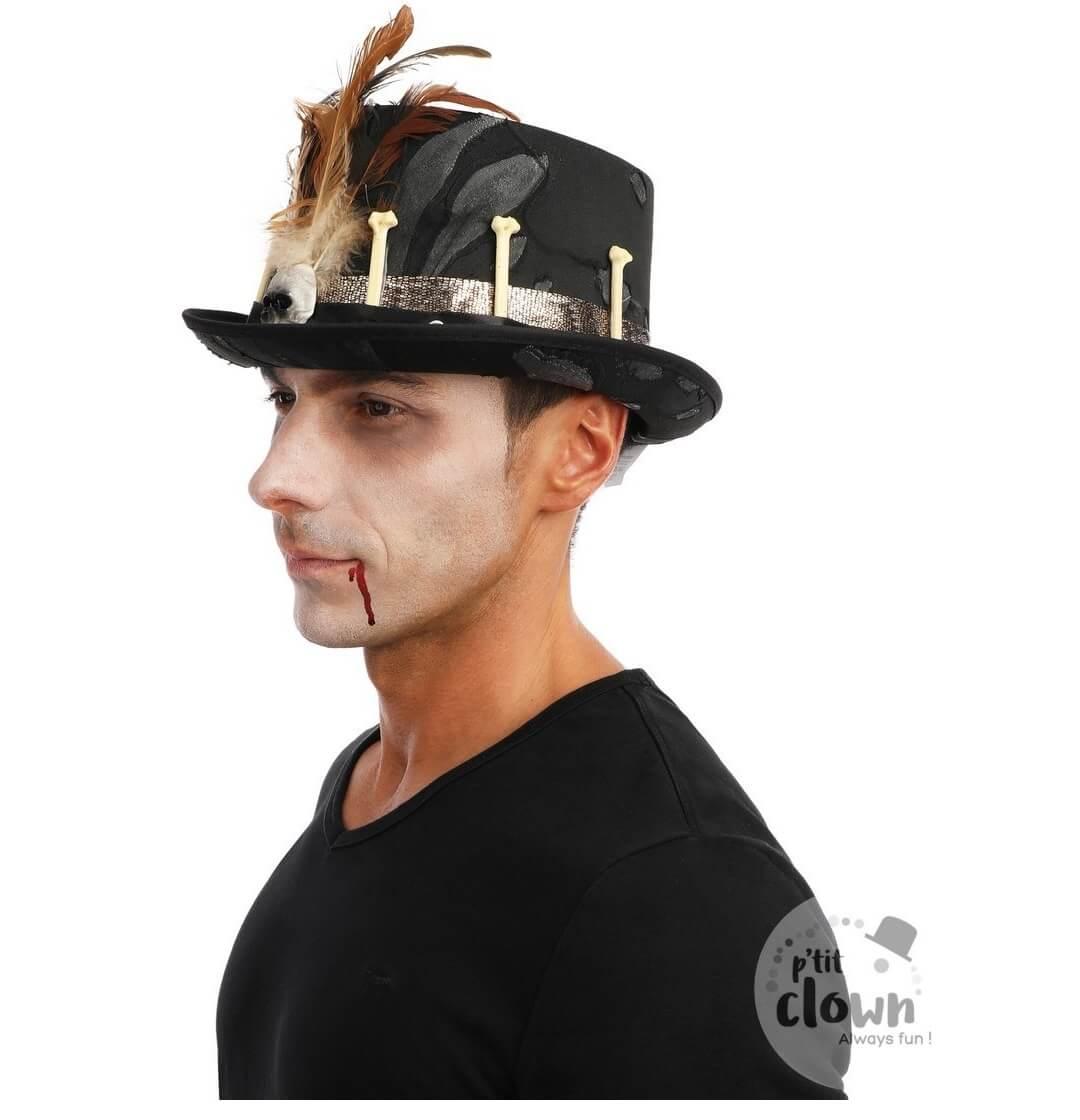 95720 accessoire de deguisement chapeau adulte vaudou halloween