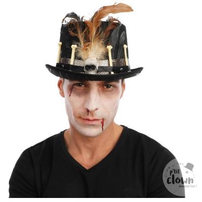 1 Chapeau Vaudou (couleur aléatoire) REF/95720 (accessoire de déguisement adulte Halloween)