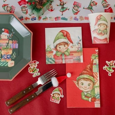 9600 boutique pas de calais serviette de table lutin de noel