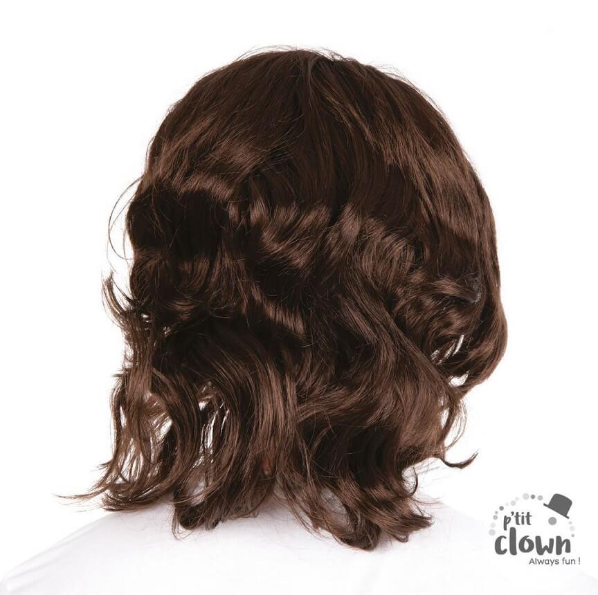 96015 accessoire deguisement perruque et moustache adulte brun des annees 70