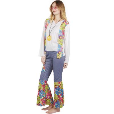 99695 deguisement costume adulte femme en hippie taille sm