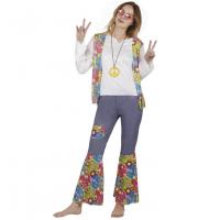 99696 deguisement costume adulte femme en hippie taille lxl