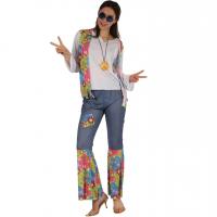 99696 deguisement costume adulte femme hippie en taille lxl