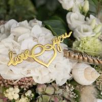 Accessoire autocollant mariage doree