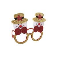 Accessoire de deguisement lunette de noel bonhomme de neige