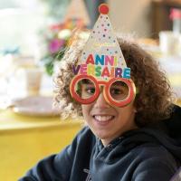 Accessoire de deguisement lunette joyeux anniversaire