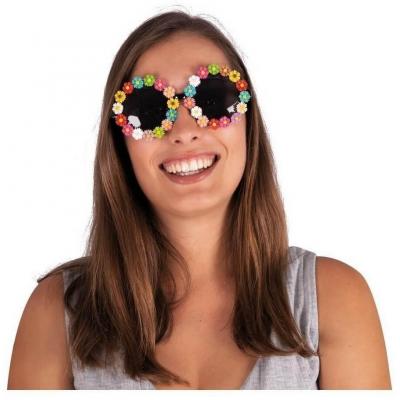 Accessoire de deguisement lunettes mini fleurs
