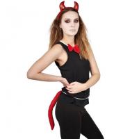 Accessoire halloween avec set de diable rouge
