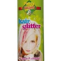 Aerosol laque cheveux a paillettes multicolore