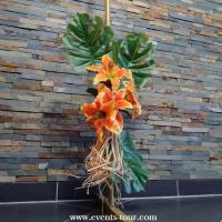 Arche florale rectangulaire fleur articielle tropicale jungle ile voyage