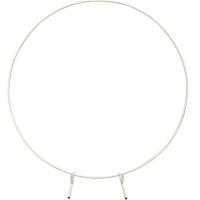 Arche ronde blanche en metal