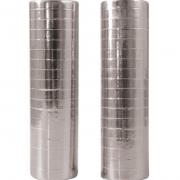 Article de fête avec serpentin argent métallisé 4m (x2)