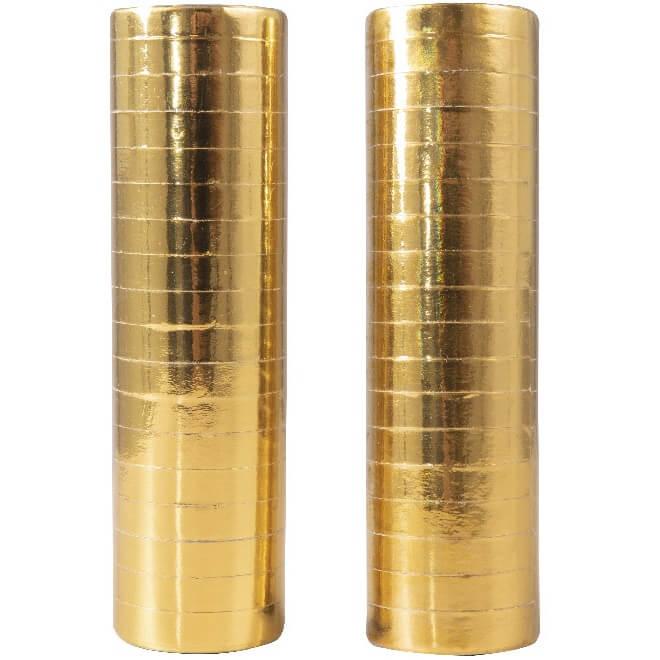 Article de fete serpentin or metallique