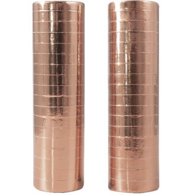 Article de fete serpentin rose gold metallique