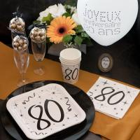 Assiette 80ans anniversaire