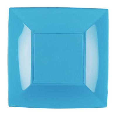 Assiette a dessert incassable 18cm bleu turquoise