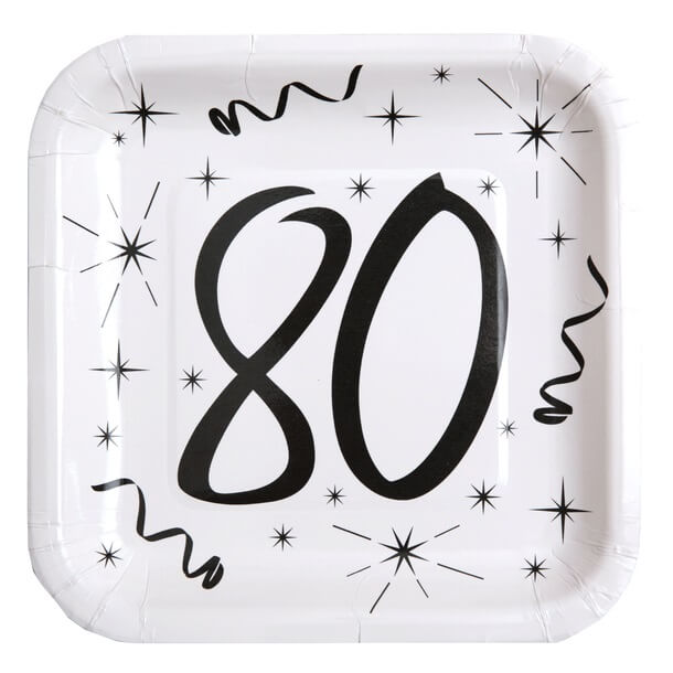 Assiette anniversaire 80ans
